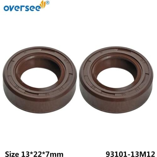 Oil Seal 13x22x7 For Yamaha Outboard Motor 3HP 4HP 5HP 93101-13M12 Fluorine rubber Oil Seal