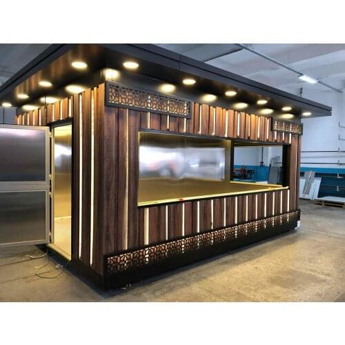 Fast Food Divisible Cabin, Mobil Divisible Restourant ve Bölünebilen Gıda Kabini, Büfe Kabin