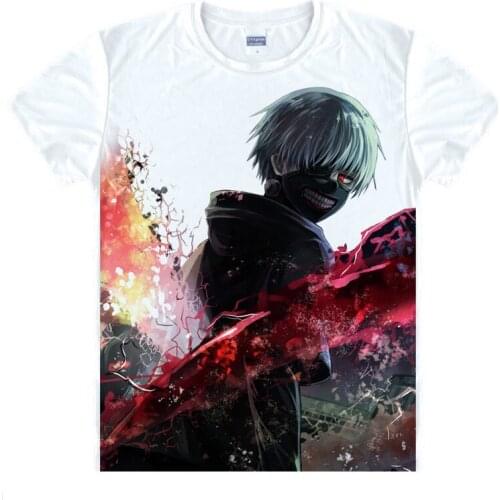 Tokyo Guru T-Shirt Haise Sasaki Shirt Fashion printed t-shirts Anime Collection kawaii summer t-shirts Japanese Anime shirts A