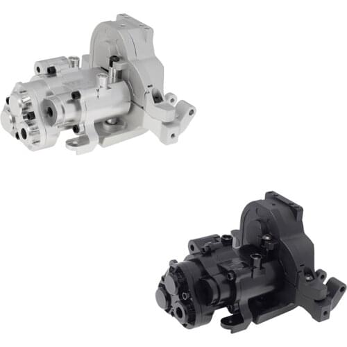 Metal Transmission Case Gearbox with Motor Mount Heat Sink Base Holder for TRAXXAS TRX4 RC Crawler Upgrade Parts