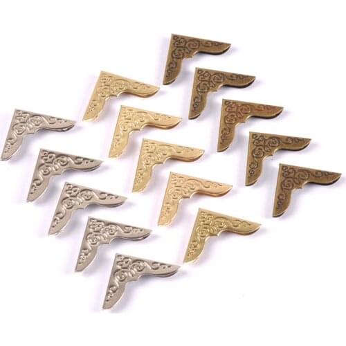 Metal Corners For Books Scrapbooking Photo Albums Menus Corner Protectors Metal Crafts DIY 23x23mm 50pcs