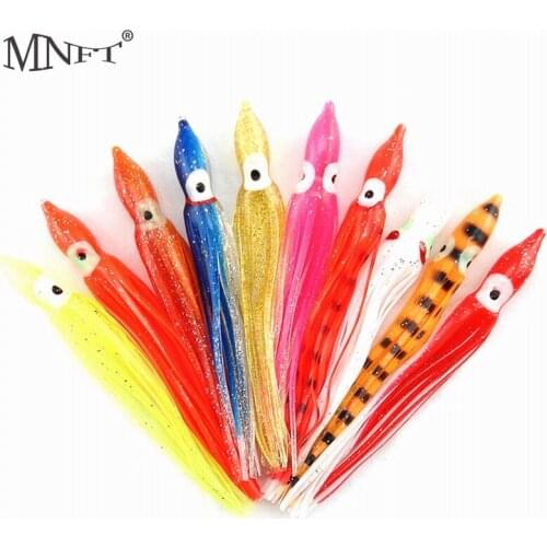 MNFT Octopus Lure Squid Jigs Sishing Lure Soft Lure Sea Fishing Tools Mixed Color