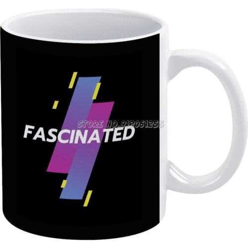 Fascinated White Mug Coffee Mug 330ml Ceramic Home Milk Tea Cups and Mugs Travel Gift for Friends Fascinated Interest Passion Pe