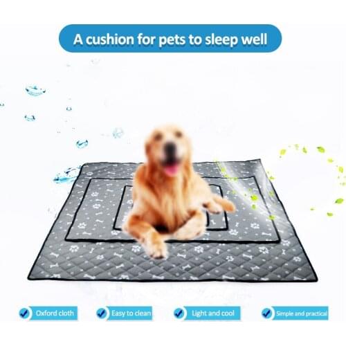 Dog Mat Cooling Summer Pad Mat For Dogs Cat Blanket Sofa Breathable Pet Dog Bed Mat Summer Washable For Small Medium Large Dogs