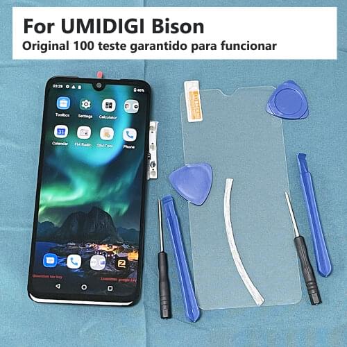 6.3" For Umidigi Bison LCD + Touch Screen Display Digitizer Assembly 1080*2340p For UMIDIGI BISON Cell Phone LCD Display Screen