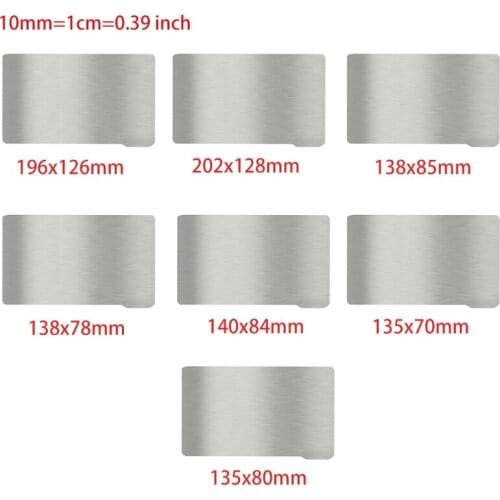 Spring Steel Sheet Plate Magnetic Sticker Flex 135x80 Heatbed 3D Printer J0PB