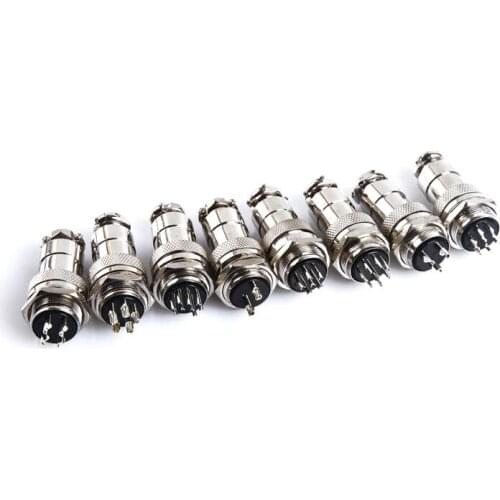 1pc 220V GX20 20mm 2/3/4/5/6/7/8/9/10Pins Industrial Power Panel Female and Male Connector Aviation Plug and Socket