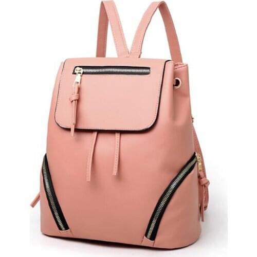 Vintage Tassel Soft Pu Leather Backpack Women Retro Daily Back Pack Rucksack Big Capacity School Bag For Teenage Girl Bolsas