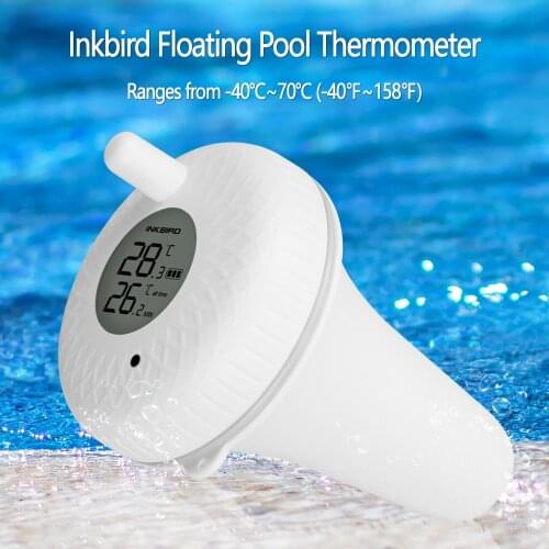 Inkbird IBS-P01 Indoor & Outdoor Floating Pool Thermometer for Swimming Pool, Bath Water, Spas, Aquariums and Fish Ponds