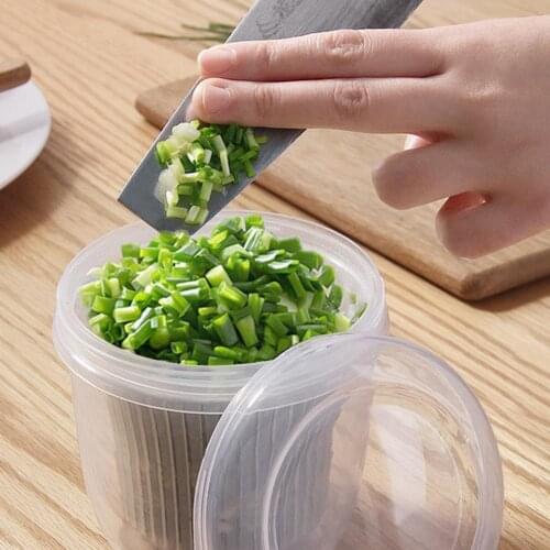 1pcs Double Layer Vegetable Sealed Fresh-keeping Box Food Refrigerator Onions Ginger Tool Storage Home Garlic Kitchen Box F V9K3