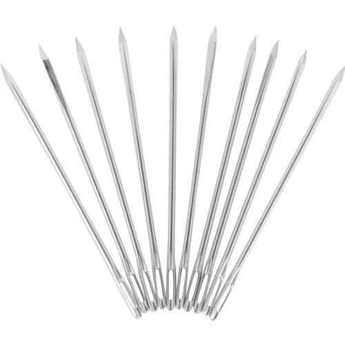 10Pcs DIY Leather Triangular Needles Leather Fur Special Stainless Steel Shaped Pin Stitch Needlework Sewing Leathercraft Tools