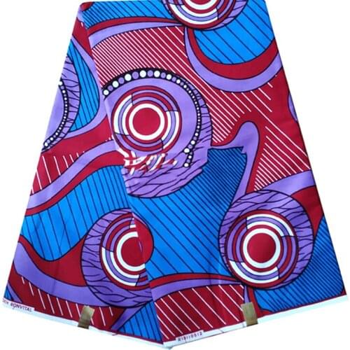 100%Soft Breathable African Style Anlara Wax Dye Printed Cotton Fabric Real Soft Wedding Dress For Sewing By The Yards R-V 4-761