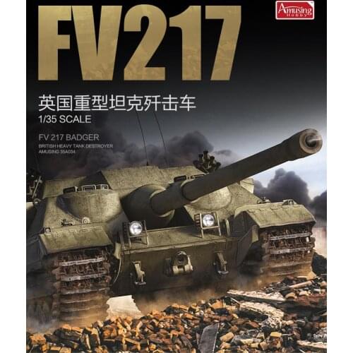 Amusing Hobby 35A034 1/35 Scale British Heavy Tank Destroyer FV 217 Badger Model Kit