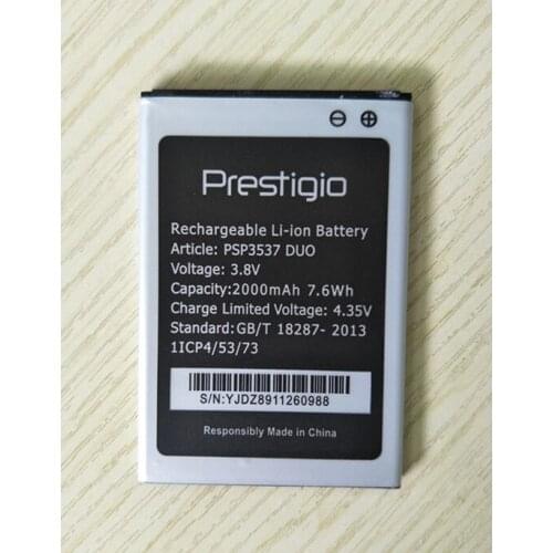 AZK 3.8V 2000mAH High Quality PSP3537 DUO battery for Prestigio Wize PSP3537 DUO Cell Phone Battery Rechargeable Li-ion battery