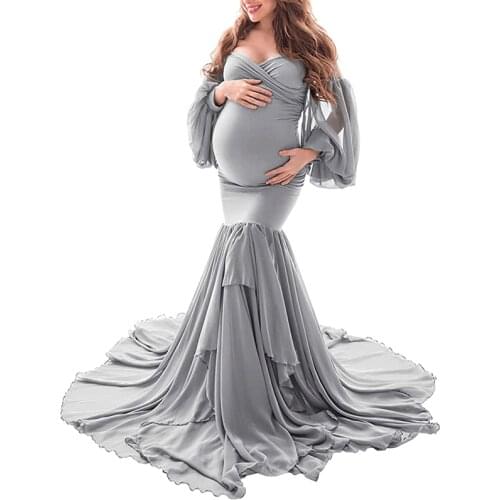 CHCDMP Off Shoulder Maternity Dresses