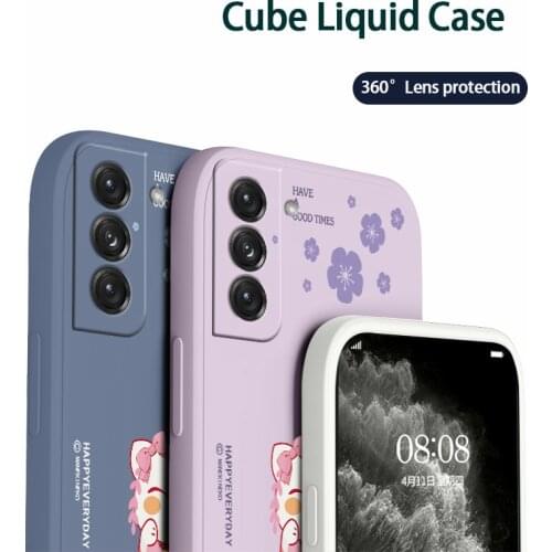 Polite Cat Phone Case For Samsung Galaxy S21 S20 FE S10 Note 20 10 Ultra Plus A72 A52 A42 A32 A71 A51 A41 A31 A21S 4G 5G Cover