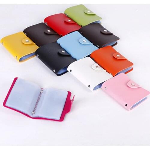 24 Bits Credit Card Holder Men Women For Cover On Case Female Male Bag Purse Pocket Porte Carte Cardholder