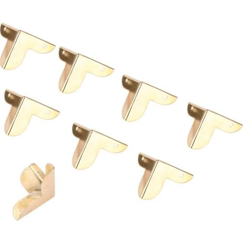 8Pcs 22mm Jewelry Gift Wood Box Case Corner Brackets Book Scrapbooking Notebook Album Menus Folders Corner Decorative Protectors