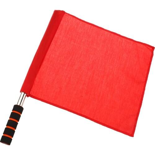 Referee Football Soccer Hocky Lineman Flag Hand Flag Competition Flag for Running Swimming Team Outdoor Football Accessories