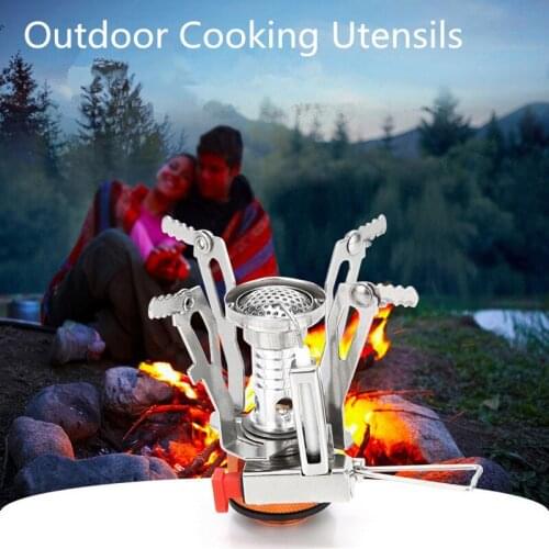Outdoor Sport Mini Camping Stoves Burner Cooking Pocket Picnic Split Stoves Portable Gas Burner Folding Gas Stove Cooker Burners