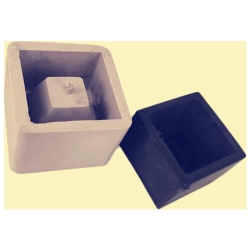Square plant flowerpot silicone mold geomatric aromatheraoy plaster concrete pot mould