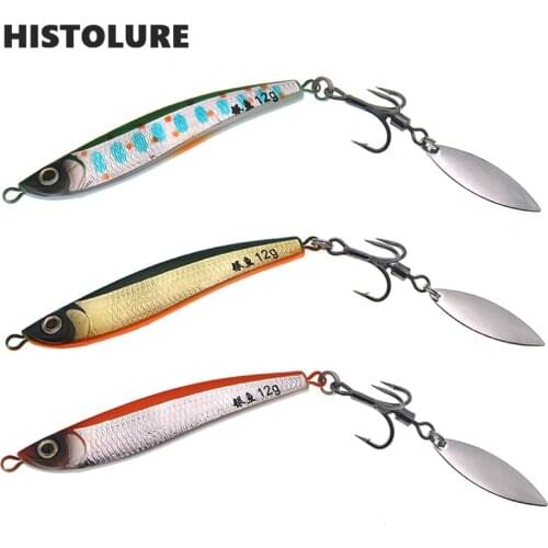 Metal JIG Spinner Fishing Lure VIB 12g JIGGING Metal Spoon Baits Long Casting Baits Artificial JIG Lure