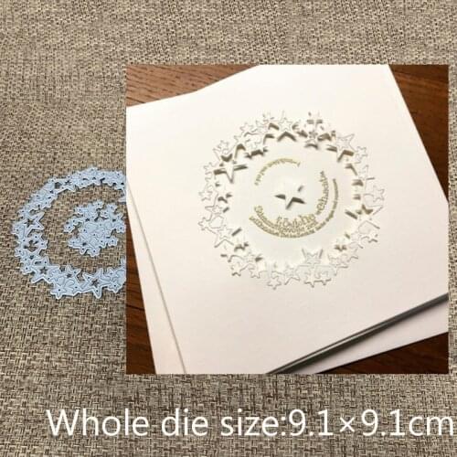 XLDesign Craft Metal Cutting Dies cut die Stars ring circle decoration scrapbooking Album Paper Card Craft Embossing Die Cuts