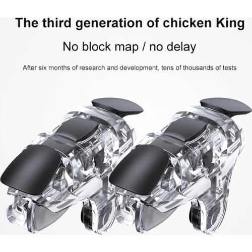 New Metal ABS Gamepad Joystick For PUBG Joypad Trigger Fire Button Aim L1R1 Key Shooter Controller For PUBG Mobile Phone Gamepad