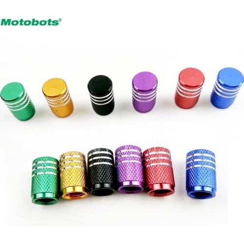MOTOBOTS 1000pcs Auto Motorcycle Aluminum Alloy Wheel Tire Valve Stem Caps Dust Covers 6-Color Black/Red/Gold/Green/Blue/Purple