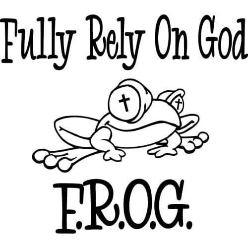 16*14.1cm Fully Rely On God Christian Car Truck Window Laptop Vinyl Decal Sticker Religion Church Modern Decal