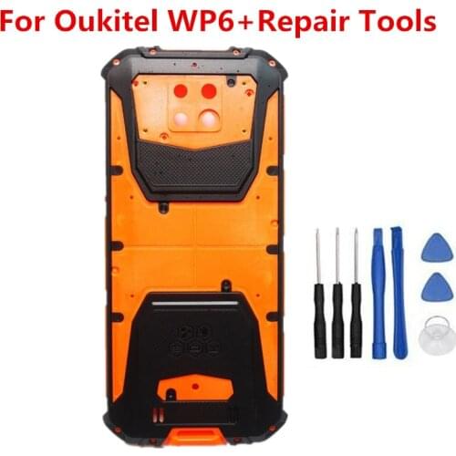 New For Oukitel WP6 6.3inch Cellphone Frame Housings Battery Back Cover Case Repair Parts Lens For OUKITEL WP6
