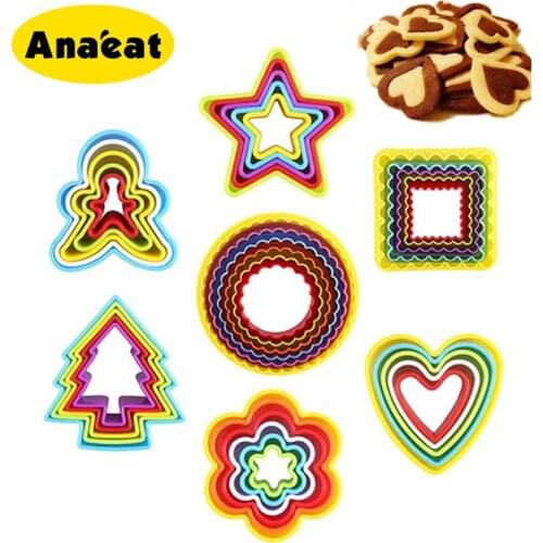 ANAEAT 1 set Premium Cookies cutter slicer frame cake DIY mold heart shape cutter party cookies maker Cookie Cutter