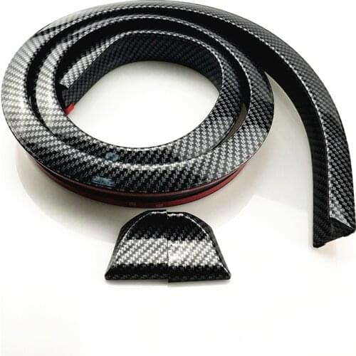 1.5M * 4CM black soft carbon fiber automotive rear bumper strip FOR Opel Ford Buick Regal Lacrosse Excelle GT/XT/GL8/ENCORE