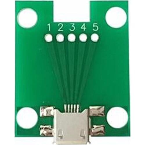 5pcs MICRO USB connector with the PCB female socket test head for Andrews Samsung Huawei millet etc