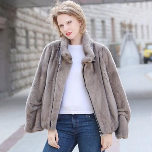 2020 mink fur coat female young fashion short leisure locomotive imported mink fur female whole mink coat anti-season