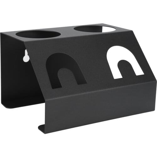 Dual Holes Draining Rack Soda Bottles Sodastream Drainer Holder with Pad for Household Black / White Bottles Storage Accessories