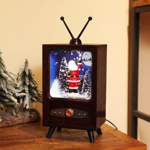 Retro Style Home Decoration Bar Decor Accessories Art Crafts Restoring Ancient Ways Snow Music TV Christmas Decorations