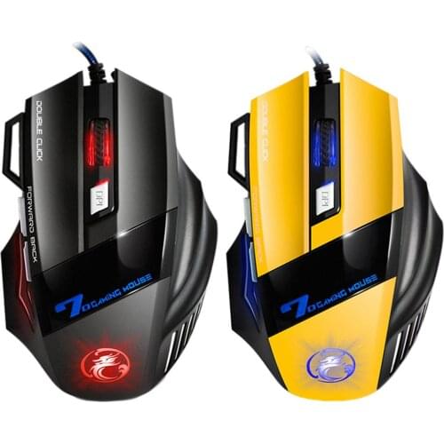 Electronic Sports Gaming Mouse RGB Streamer Horse Running Luminous USB Wired PC Computer LED 2400DPI Laptop Mouse Both Hands