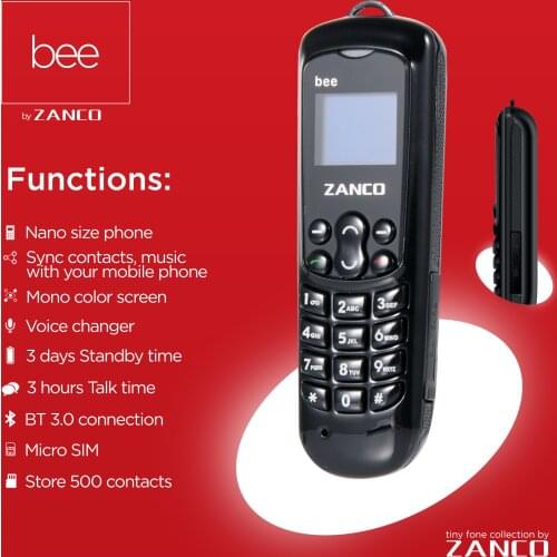 ZANCO Bee Fone WorldS Smallest cell phone voice changer phone mini phone unlocked cellular phone Buy factory direct