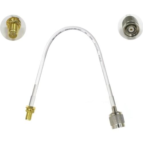 1PC RP-SMA female nut to RP-TNC male plug pigtail cable adapter plug 15/30/50/100cm low loss high quality wireless router