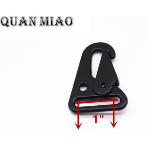 100pcs HK Type 1" Sling Clips Spring Snap Hook Rifle Gun Tactical Accessory QD Buckle Metal Hook wholesale 2018