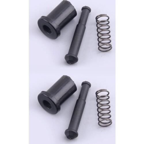2 Sets Throttle Knob Lock Pin Stopper Spring Black Fit for Chinese Chainsaws 4500 5200 5800 MT-9999