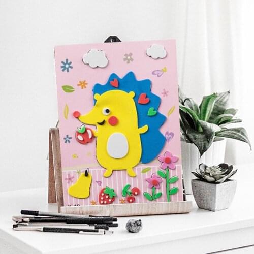 20PCS Kids 3D EVA Foam Sticker Puzzle Game DIY Children Hand Craft Cute Cartoon Animal Sticker Early Education Kids Creative Toy