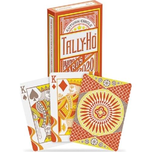 2020 Tally-Ho Autumn Circle Back Playing Cards USPCC Bicycle Cardistry Deck Poker Size Card Games Magic Tricks Props
