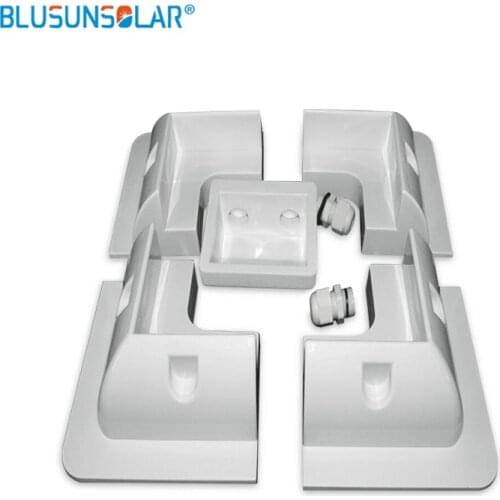 5 pcs /set Black White ABS Solar Bracket Panel Mounting System for Caravan Motor Home RV
