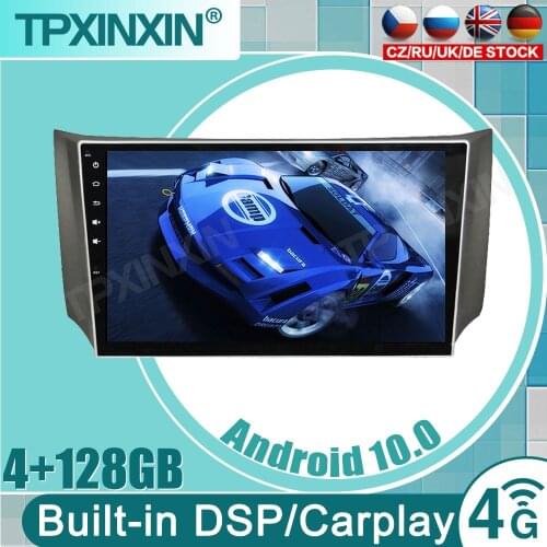 4GRAM+128GROM DSP 2 din Android 10 Car Radio Multimedia Video Player for Nissan Sylphy B17 Sentra 12 2013 2014-2017 carplay