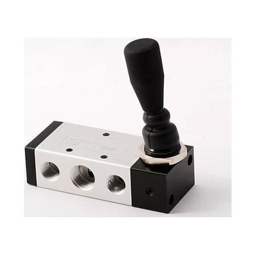 Free Shipping 1/4'' 3/5 Way Single Head Hand Pull Valves With Lock 4H230-08L 5pcs In Lot