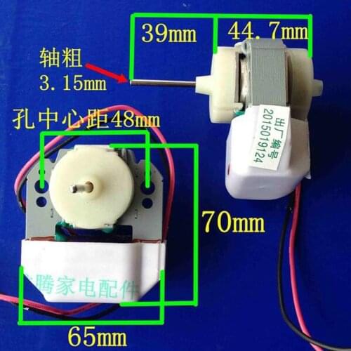 1pcs Refrigerator Parts YZF-1-6.5-R 220V 0.65W 2450RPM Shaded-pole motor for SHANGLING frostless fridge with fan blade