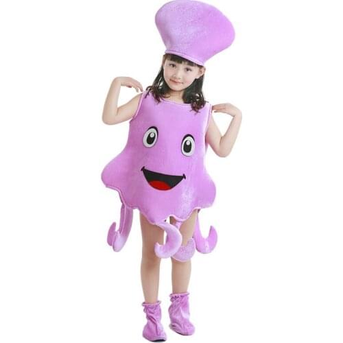 Baby Adult Halloween Easter Carnival Cosplay Costume Childrens marine animal fish colorful octopus cosplay