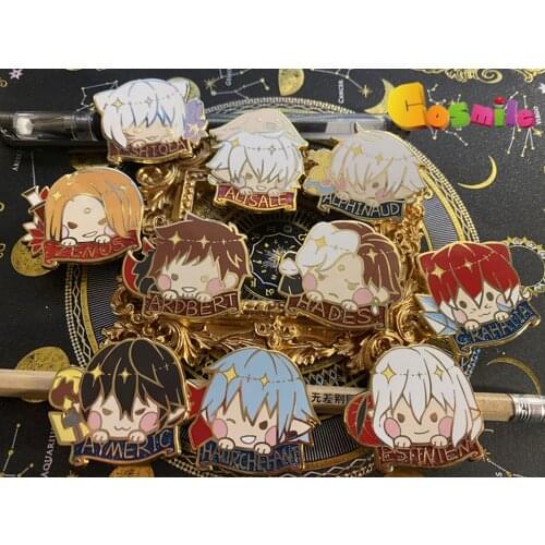 Final Fantasy Haurchefant Emetselch G'rahatia Estinien Zeno Albert Alphinaud Metale badge brooch bedge button limited gifts